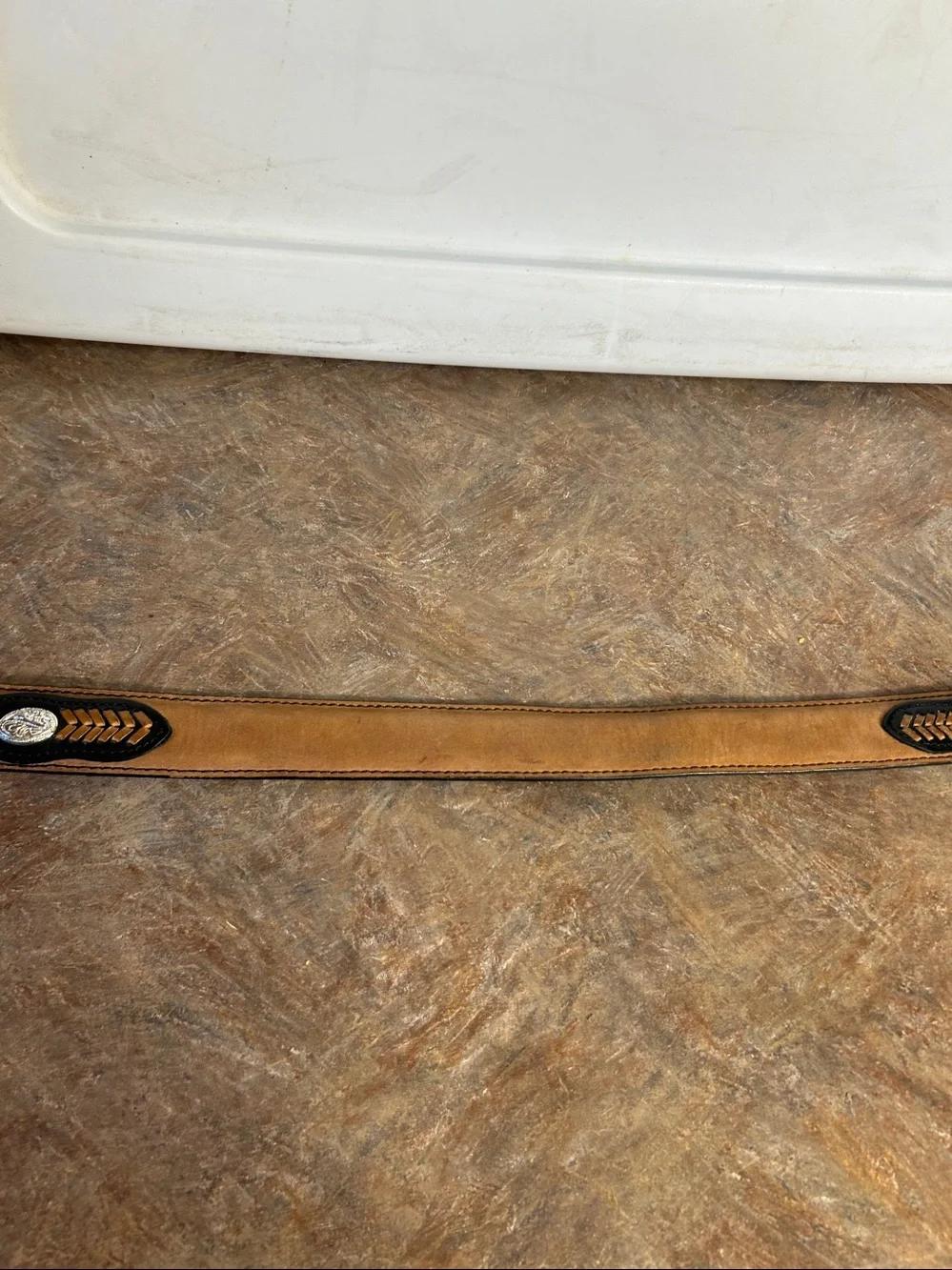 Nacona Western Boys Genuine Leather Brown Tan Belt Sz 26